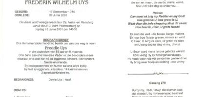UYS-Frederik-Wilhelm-1915-2001