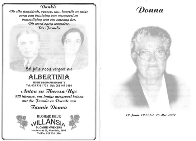 UYS, Salomina Donna nee DU PLESSIS 1933-2009_1