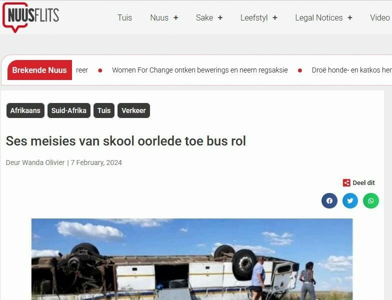 zHoërskool Riebeeckstad Bus Insident-10