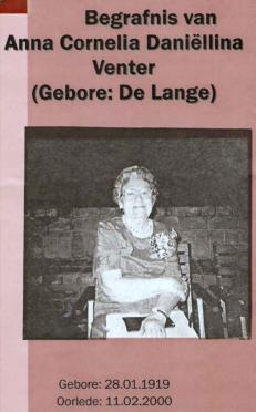 VENTER-Anna-Cornelia-Daniëllina-Nn-Lien-nee-DeLange-1919-2000-F