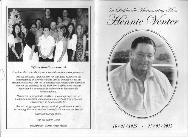 VENTER, Hennie 1929-2012_01