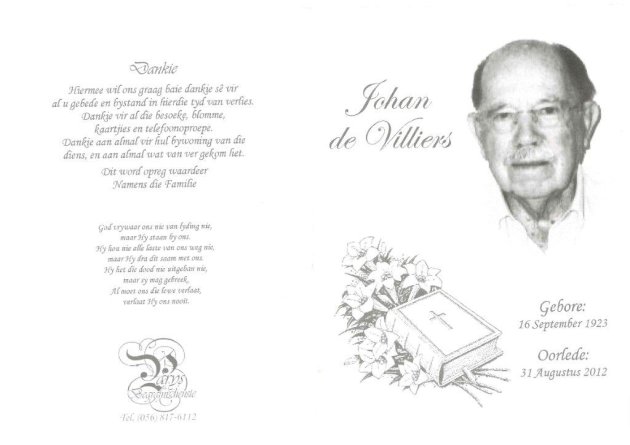VILLIERS, Johannes Izak de 1923-2012_01