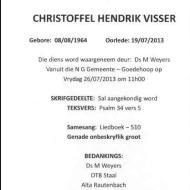 VISSER, Christoffel Hendrik 1964-2013_02