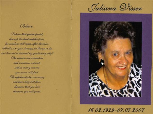 VISSER, Juliana 1929-2007_1