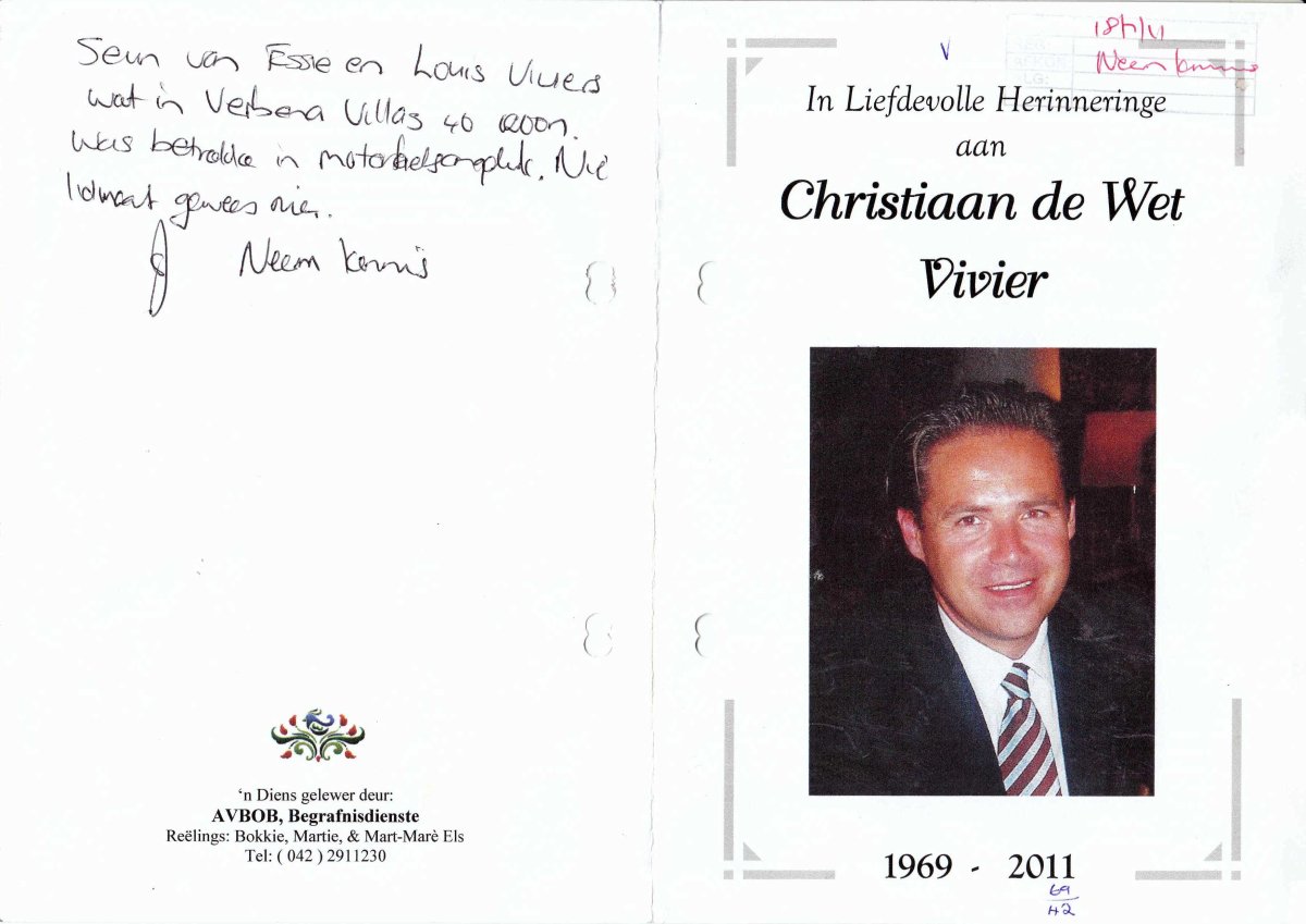VIVIER-Christiaan-DeWet-1969-2011-M_1