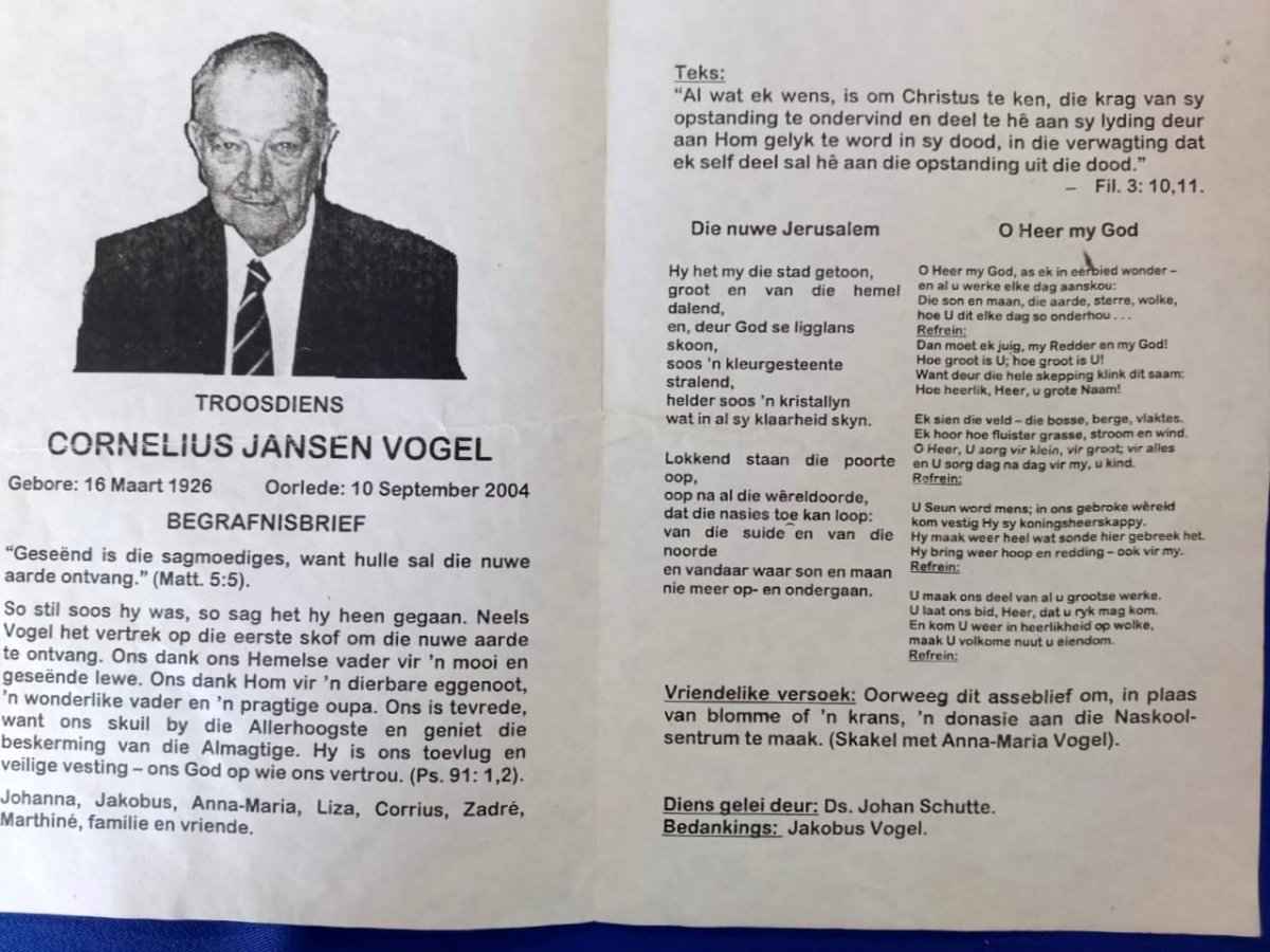 VOGEL-Cornelius-Jansen-1926-2004-M-2