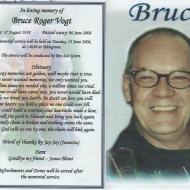 VOGT, Bruce Roger 1958-2006