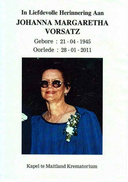 VORSATZ, Johanna Margaretha  Gebore SMIT 1945-2011_1