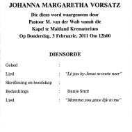 VORSATZ, Johanna Margaretha  Gebore SMIT 1945-2011_2