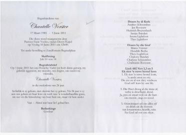 VORSTER-Chantelle-1985-2011-F