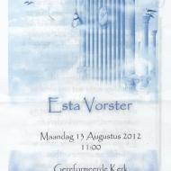 VORSTER-Esta-1953-2012-1