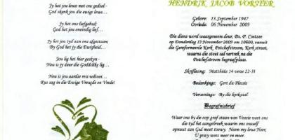 VORSTER-Hendrik-Jacob-1947-2009-M