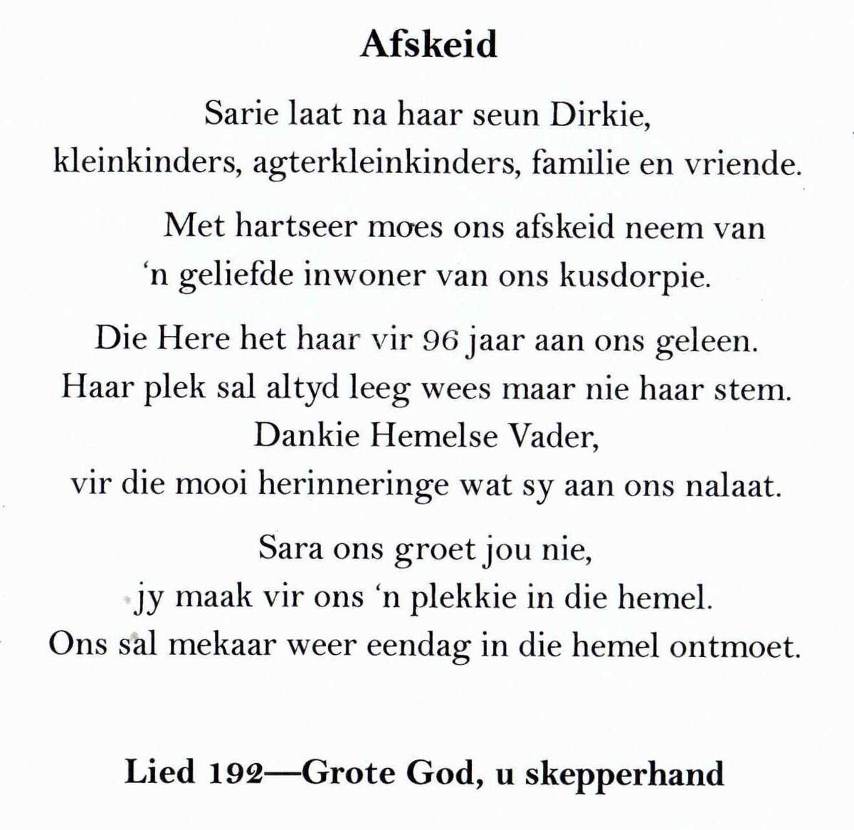 VORSTER-Sara-Susanna-Elizabeth-Nn-Sara.Sarie-1922-2019-F_04