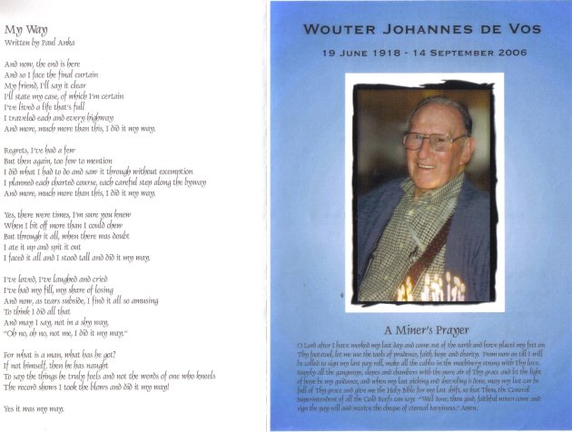 VOS, Wouter Johannes de 1918-2006_1