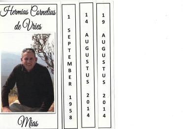 VRIES-DE-Hermias-Cornelius-1958-2014-M