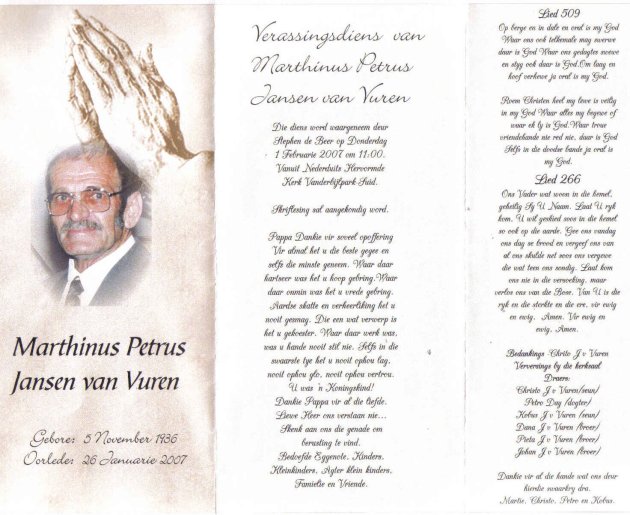 VUREN-Marthinus-Petrus-JANSEN-van-1936-2007