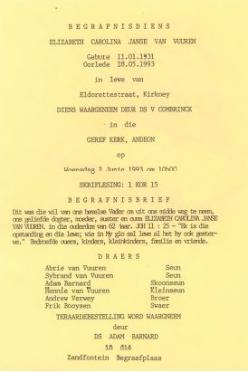 VUUREN-JANSE-VAN-Elizabeth-Carolina-1931-1993-F