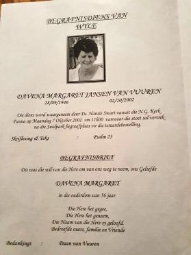 VUUREN-JANSEN-VAN-Davena-Margaret-Nn-Davena-1945-2002-F