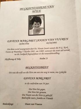 VUUREN-JANSEN-VAN-Davena-Margaret-Nn-Dee-1946-2002-F