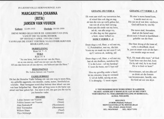 VUUREN-Margaretha-Johanna-JANSEN-VAN-nee-Stander-1935-1999