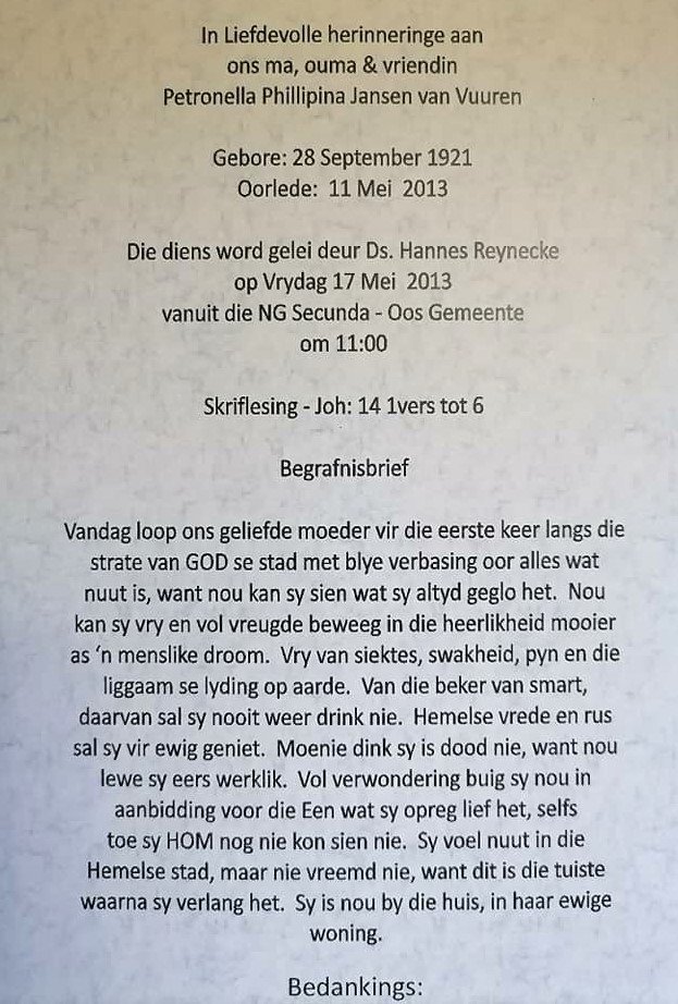VUUREN-JANSEN-VAN-Petronella-Phillipina-Nn-Pieta-1921-2013-F_1