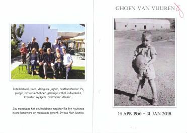 VUUREN-VAN-Ghoen-1956-2018-M