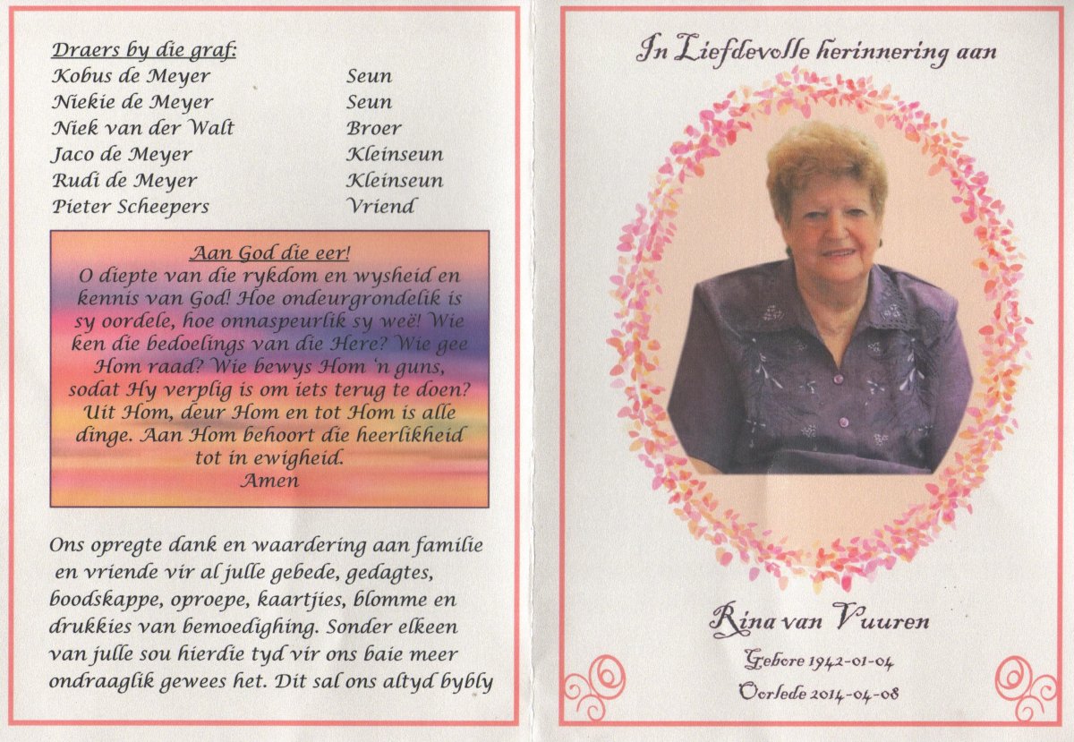 VUUREN-VAN-Rina-1942-2008-F_1