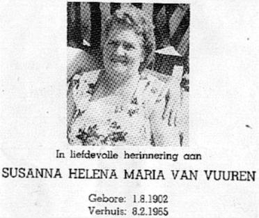VUUREN-VAN-Susanna-Helena-Maria-1902-1965-F