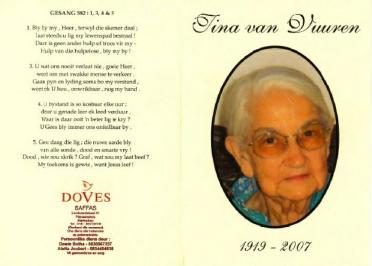 VUUREN-VAN-Tina-1919-2007-M