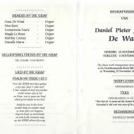 WAAL, Daniel Pieter Jacobus de 1919-2000_01