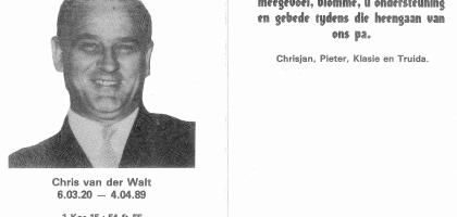 WALT-VAN-DER-Chris-1920-1989