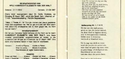 WALT-VAN-DER-Huibrecht-Elizabeth-1912-1997-F