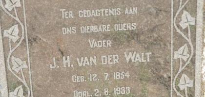 WALT-VAN-DER-Jan-Hendrik-1904-1979