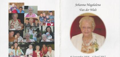 WALT-VAN-DER-Johanna-Magdalena-Nn-Joey-1918-2017-F