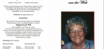 WALT-VAN-DER-Margaret-1931-2005