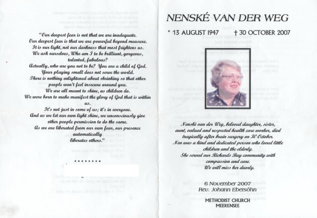 WEG, Nenské van der 1947-2007_1