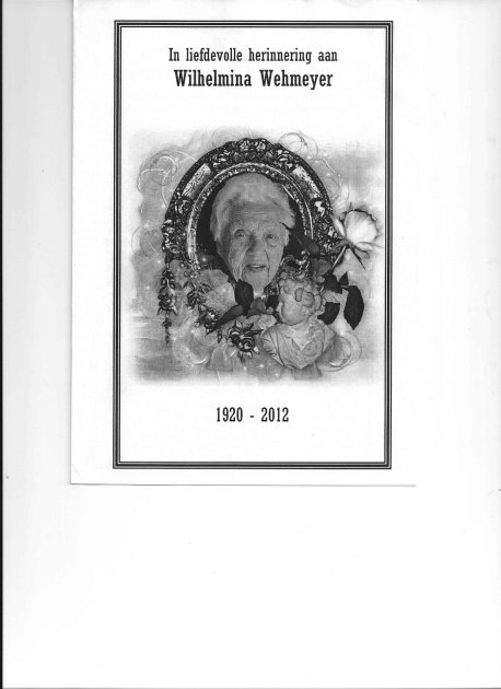 WEHMEYER, Wilhelmina 1920-2012_01