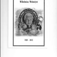 WEHMEYER, Wilhelmina 1920-2012_01