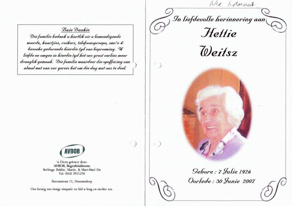 WEITSZ-Hester-Helena-Susanna-Nn-Hettie-1926-2007-F_1