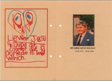 WELMAN-Hendrik-Louis-Nn-Hennie-1937-2006-M