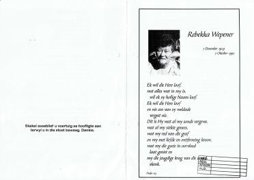 WEPENER-Rebekka-1929-1997-F