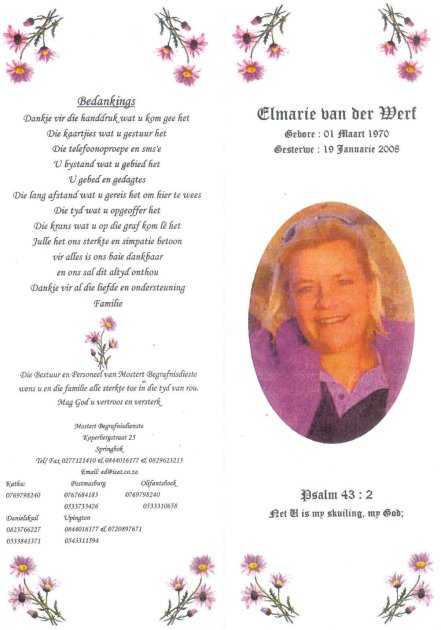 WERF, Elmarie van der 1970-2008_1