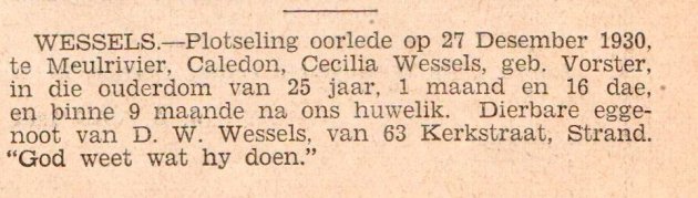 WESSELS-Cecilia-Nn-née-Vorster-1905-1930-F_1