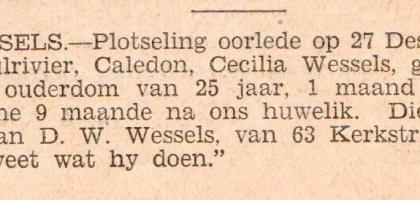 WESSELS-Cecilia-Nn-née-Vorster-1905-1930-F