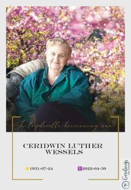 WESSELS-Ceridwin-Luther-Nn-Credwin-nee-Sandow-1931-2022-F