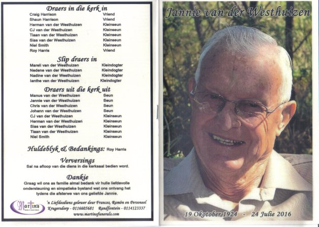 WESTHUIZEN-VAN-DER-Christiaan-Johannes-Nn-Jannie-1924-2016-M_1