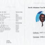 WESTHUIZEN, Jacob Johannes van der 1957-2006