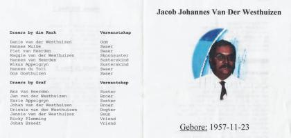WESTHUIZEN-VAN-DER-Jacob-Johannes-1957-2006