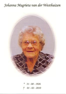 WESTHUIZEN-VAN-DER-Johanna-Magrieta-Nn-Rita-1926-2010-F