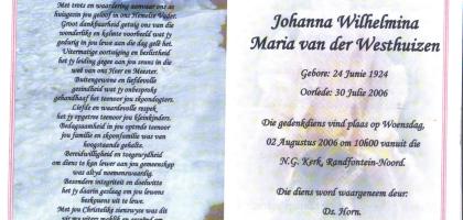 WESTHUIZEN-VAN-DER-Johanna-Wilhelmina-Maria-1924-2006-F
